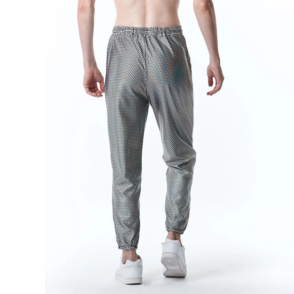 Men's Shiny Skinny Pants Party Shiny Night Club Stage Performance Drawstring Pants Halloween Disco Party Trousers
Men's Shiny Skinny Pants Party Shiny Night Club Stage Performance Drawstring Pants Halloween Disco Party Trousers
