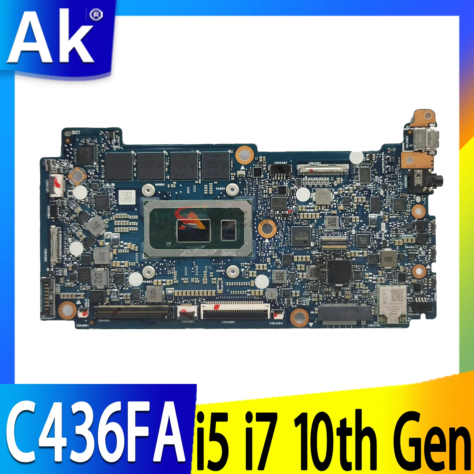 Материнская плата для ноутбука C436FA, I5-10210U I7-10510 CPU 4G/8GB RAM для ASUS C436FA C436F C436 материнская плата для ноутбука 90NX0PS0-R00031
Материнская плата для ноутбука C436FA, I5-10210U I7-10510 CPU 4G/8GB RAM для ASUS C436FA C436F C436 материнская плата для ноутбука 90NX0PS0-R00031