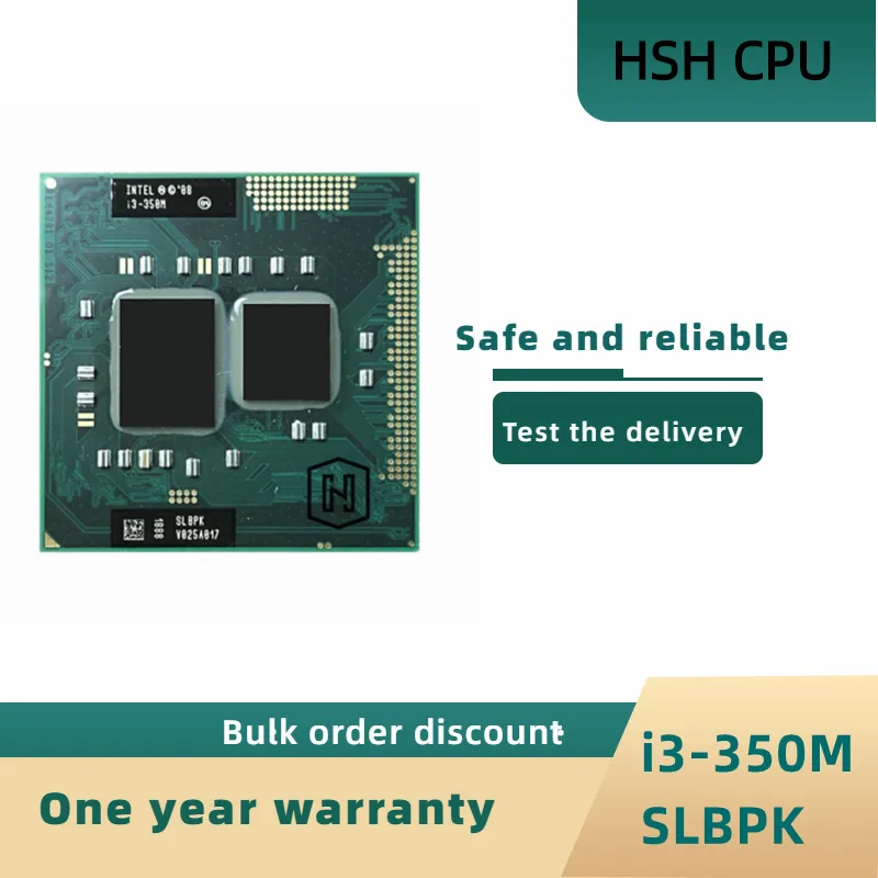 Intel Core laptop Mobile I3-350m I3 350m Оригинальный Socket G1 CPU 3M Cache/2,26 ГГц/двухъядерный процессор
Intel Core laptop Mobile I3-350m I3 350m Оригинальный Socket G1 CPU 3M Cache/2,26 ГГц/двухъядерный процессор