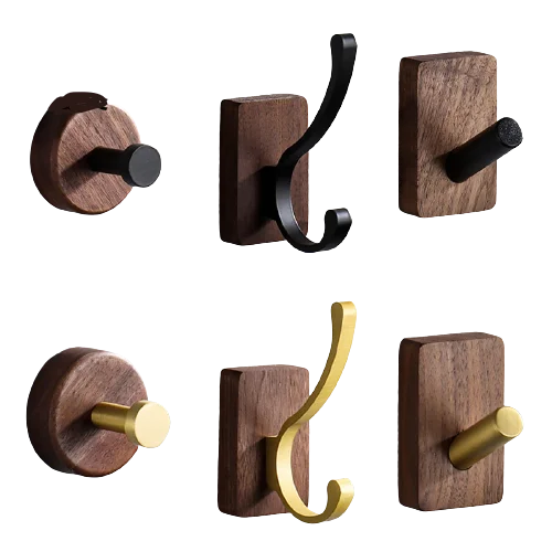 2pcs Nordic Style Black Walnut Wall Hooks Wall Hanger Adhesive Hooks Hanging Backpack Bathroom Clothes Free Nails
2pcs Nordic Style Black Walnut Wall Hooks Wall Hanger Adhesive Hooks Hanging Backpack Bathroom Clothes Free Nails