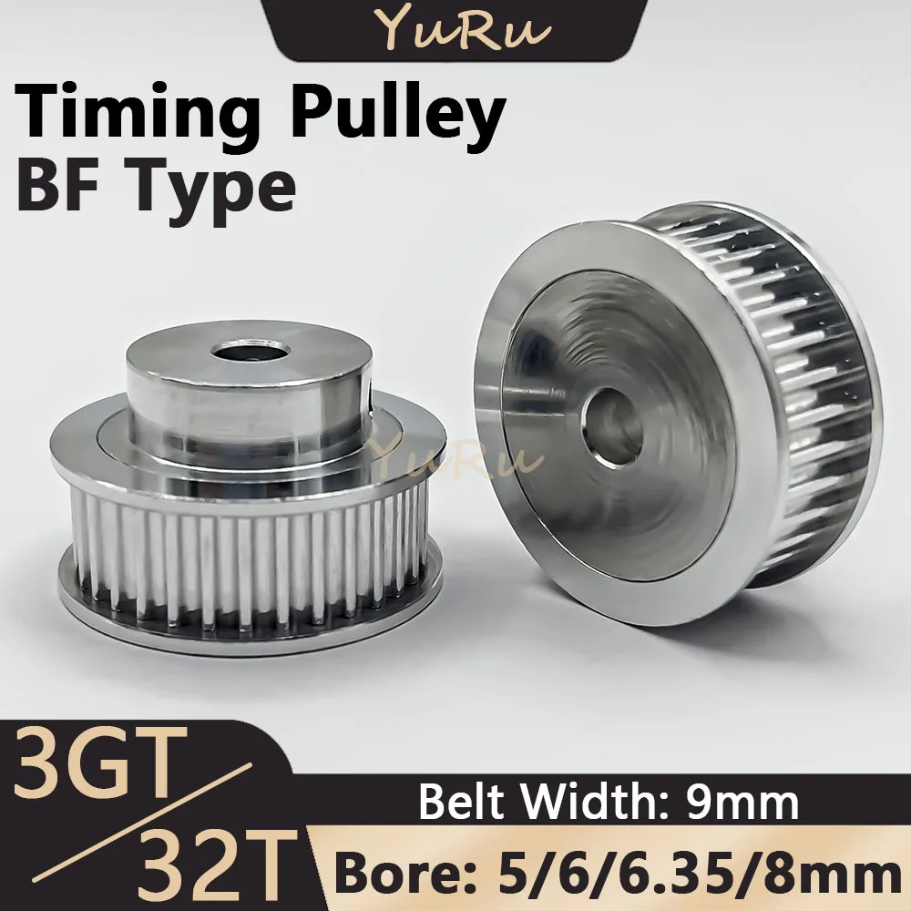 3GT 32Teeth Timing Pulley Bore 5 6 6.35 8mm Belt Width 9mm 3MGT 32T BF Type Tensioning Wheel Open Synchronous 3D Printer Parts
3GT 32Teeth Timing Pulley Bore 5 6 6.35 8mm Belt Width 9mm 3MGT 32T BF Type Tensioning Wheel Open Synchronous 3D Printer Parts