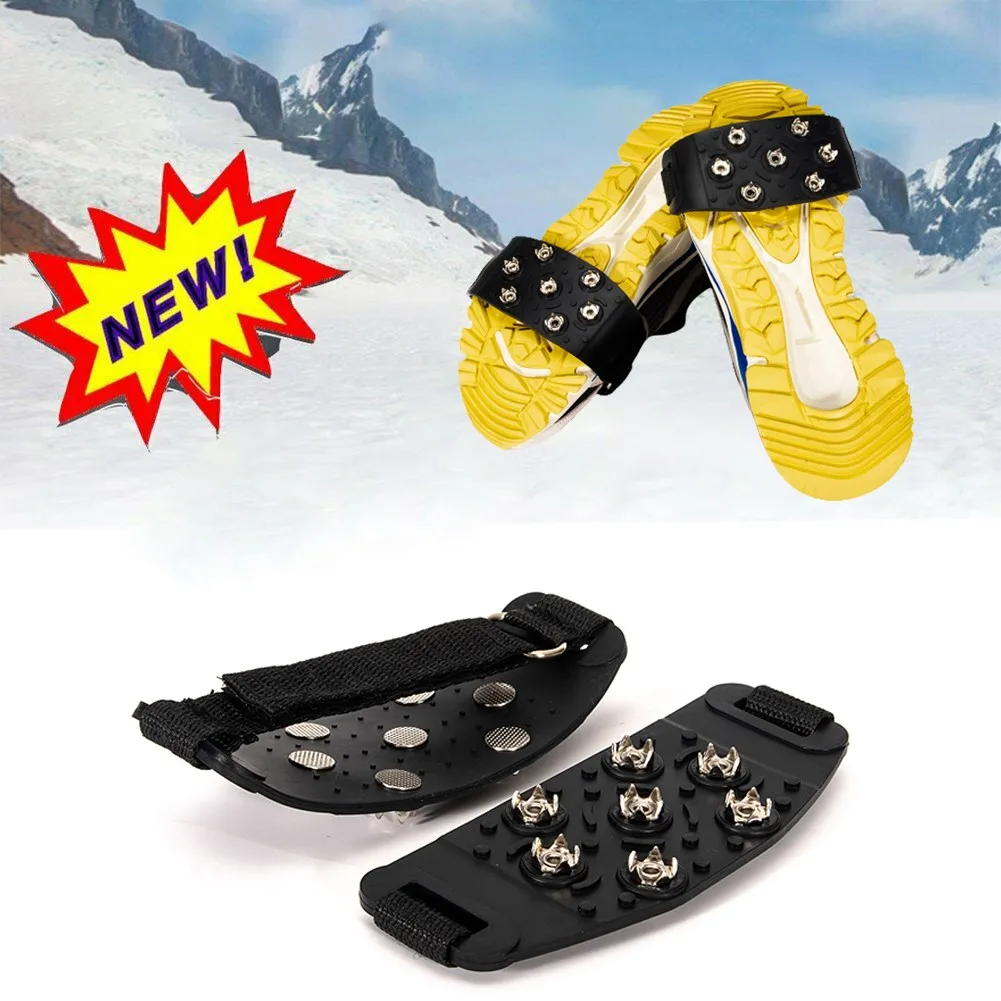 7 Studs Anti-Skid Snow Ice Claw Climbing Shoe Spikes Grips Cleat Crampon Cover For Women Men Boots Cover New
7 Studs Anti-Skid Snow Ice Claw Climbing Shoe Spikes Grips Cleat Crampon Cover For Women Men Boots Cover New