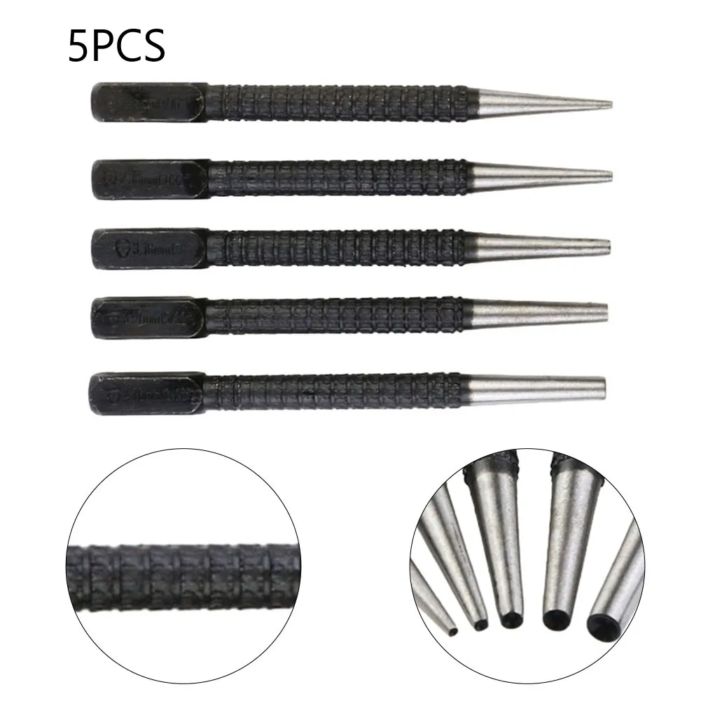 5pcs Center Puncher Nail Punching Tool Knurled Body Square Shank 100mm 0.8/1.6/2.4/3.2/4.8mm Head For Woodworking Tool Parts
5pcs Center Puncher Nail Punching Tool Knurled Body Square Shank 100mm 0.8/1.6/2.4/3.2/4.8mm Head For Woodworking Tool Parts