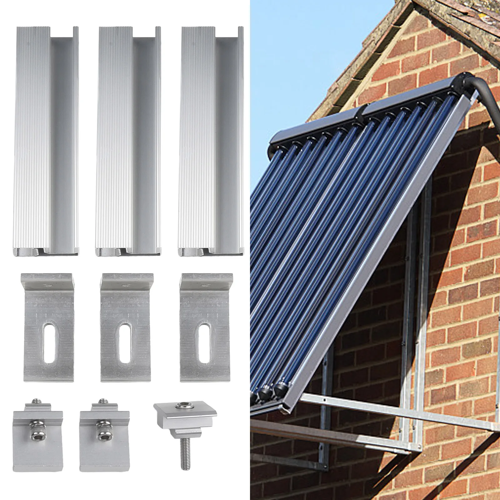 Solar Panel Roof Solar Rail Bracket For 30/35mm Solar Panel PV Profile Alu Mounting Rail Flat Roof Solar Rail Hardware Parts
Solar Panel Roof Solar Rail Bracket For 30/35mm Solar Panel PV Profile Alu Mounting Rail Flat Roof Solar Rail Hardware Parts