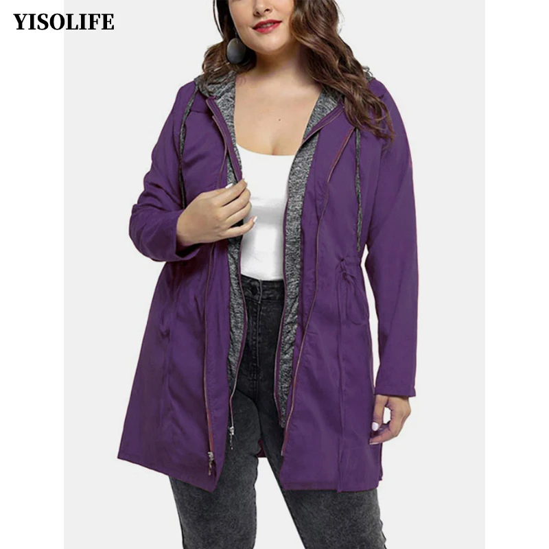 Women's Long Trench Coat with Double-Breasted Zipper Detachable Hood and Slim Casual Fit Coat Women
Women's Long Trench Coat with Double-Breasted Zipper Detachable Hood and Slim Casual Fit Coat Women