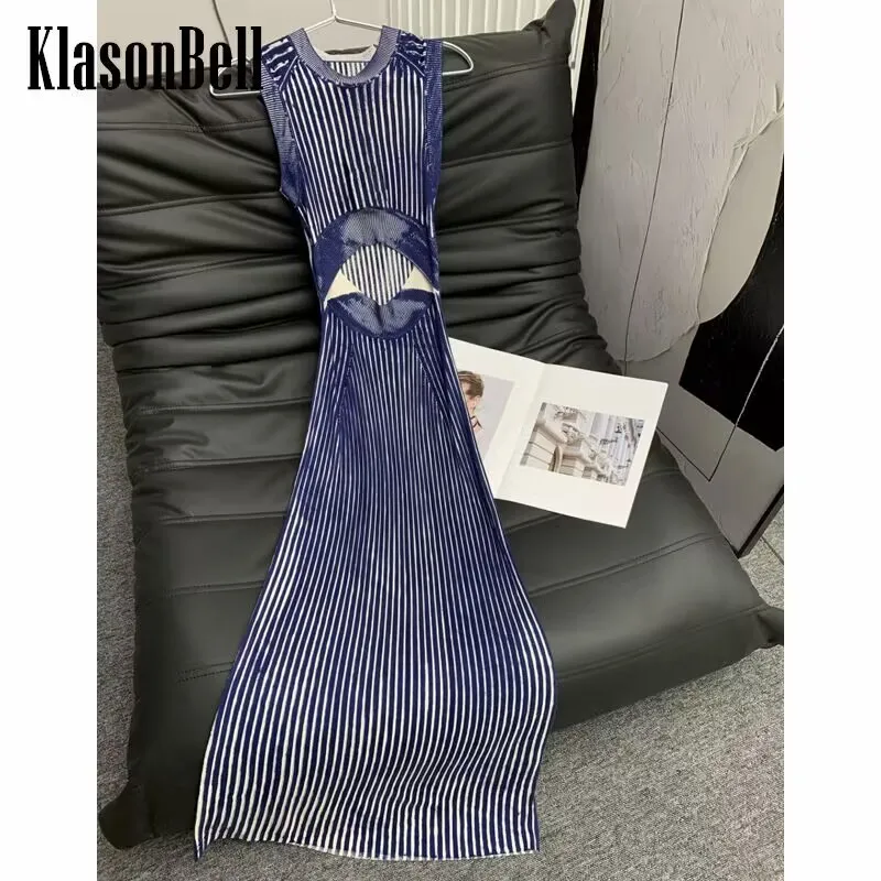 5.5 KlasonBell Runway Celebrity Same Heavy Industry Gradient Striped Jacquard Hollow Out Sleeveless Knit Long Dress Women
5.5 KlasonBell Runway Celebrity Same Heavy Industry Gradient Striped Jacquard Hollow Out Sleeveless Knit Long Dress Women
