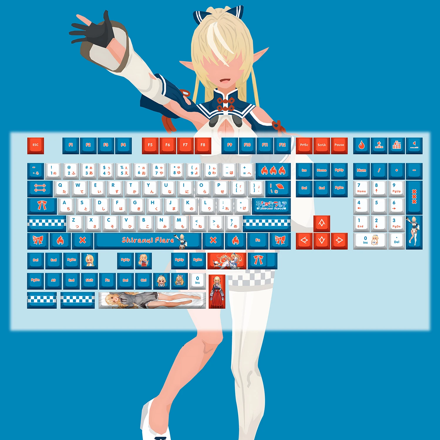 132key Cherry Unknowingly Fired Freya Upgraded Key Cap Anime Keycaps Cute Key Caps for Mechanical Keyboard
132key Cherry Unknowingly Fired Freya Upgraded Key Cap Anime Keycaps Cute Key Caps for Mechanical Keyboard
