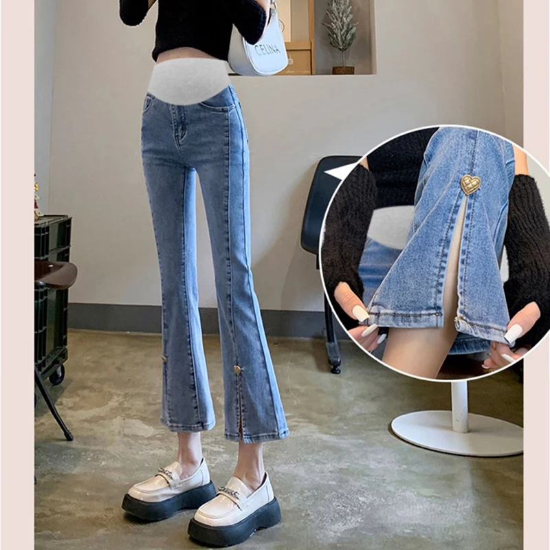 9237# Spring Summer Fashion Denim Maternity Jeans Side Splits A Line Slim Pants Clothes for Pregnant Women Pregnancy Trousers
9237# Spring Summer Fashion Denim Maternity Jeans Side Splits A Line Slim Pants Clothes for Pregnant Women Pregnancy Trousers