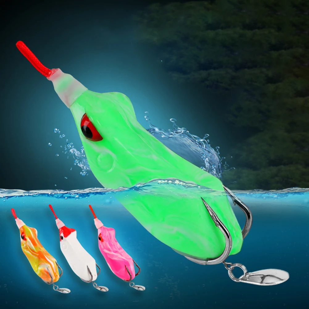 Resin Fishing Bait Double Propeller Frog Soft Baits Lure Topwater Ray Frog Artificial Baits Fishing Accessories Replacement
Resin Fishing Bait Double Propeller Frog Soft Baits Lure Topwater Ray Frog Artificial Baits Fishing Accessories Replacement