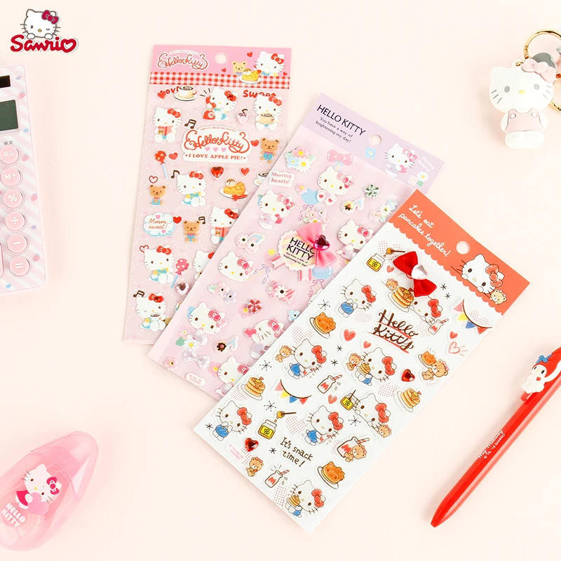 Милые стикеры Hello Kitty, стикеры Sanrio с рисунком из аниме, блестящие пудры, перламутровые Стикеры, декоративные Стикеры
Милые стикеры Hello Kitty, стикеры Sanrio с рисунком из аниме, блестящие пудры, перламутровые Стикеры, декоративные Стикеры