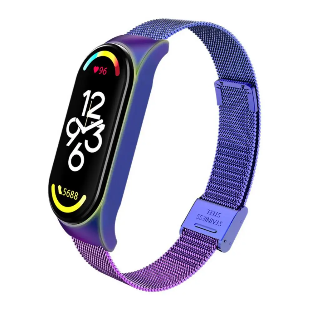 Ремешок для браслета Mi Band 7, металлический браслет с застежкой из нержавеющей стали, Смарт аксессуары
Ремешок для браслета Mi Band 7, металлический браслет с застежкой из нержавеющей стали, Смарт аксессуары
