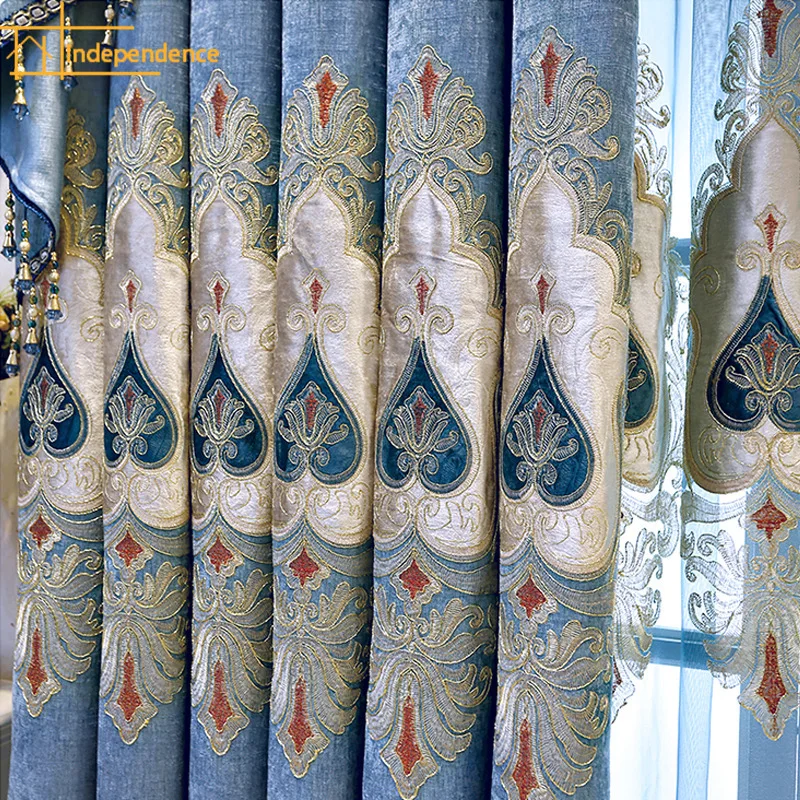 Modern Minimalist European Embroidered Curtains for Living Room Bedroom Blackout Curtains Decoration Custom Finished Products
Modern Minimalist European Embroidered Curtains for Living Room Bedroom Blackout Curtains Decoration Custom Finished Products