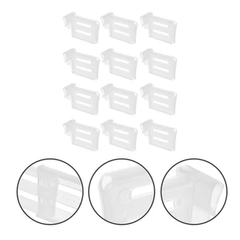 12 Pcs Storage Plastic Drawers Seasoning Divider Adjustable Pantry Freezer Fridge Partition Plate Dividing Clip Classification