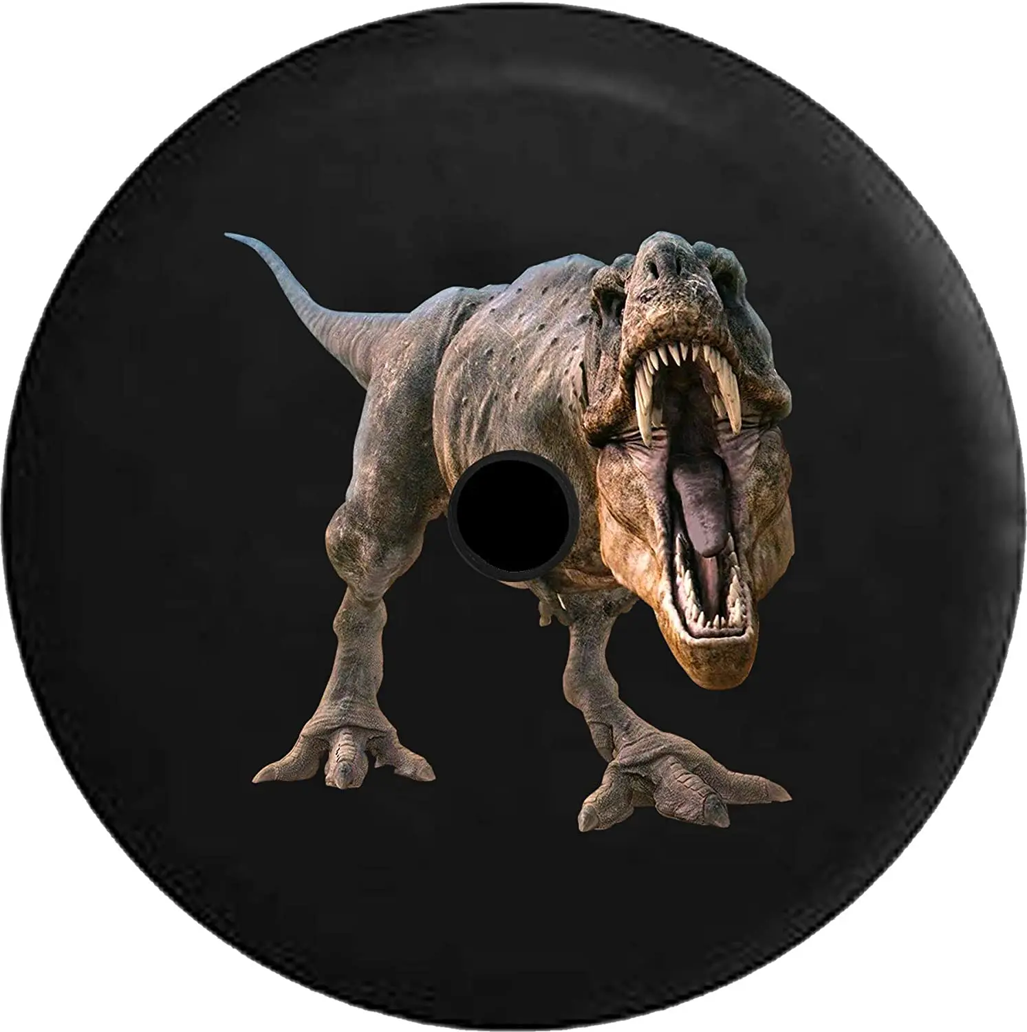 JL Spare Tire Cover T-Rex Tyrannosaurus Dinosaur Park with Backup Camera Hole Black 32 in
JL Spare Tire Cover T-Rex Tyrannosaurus Dinosaur Park with Backup Camera Hole Black 32 in