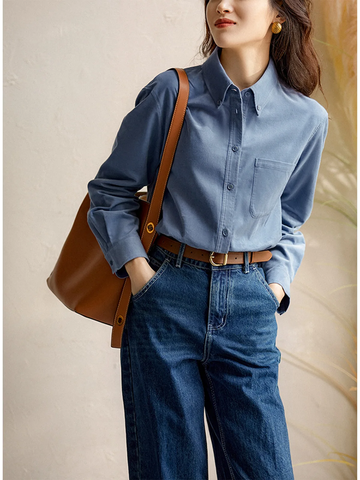 Women Spring Autumn Corduroy Shirts And Blouses Commuter Office Lady Female Professional Blouses
Women Spring Autumn Corduroy Shirts And Blouses Commuter Office Lady Female Professional Blouses