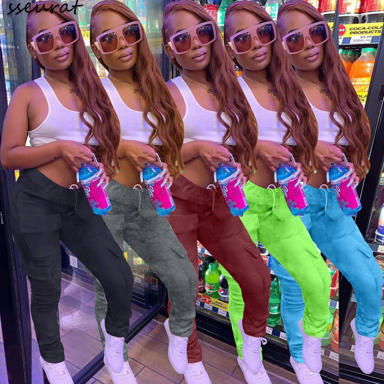 Spring Autumn Casual Joggers Sweatpants Harajuku Woman Trousers Elastics High Waist Solid Pants 5 Colors
Spring Autumn Casual Joggers Sweatpants Harajuku Woman Trousers Elastics High Waist Solid Pants 5 Colors