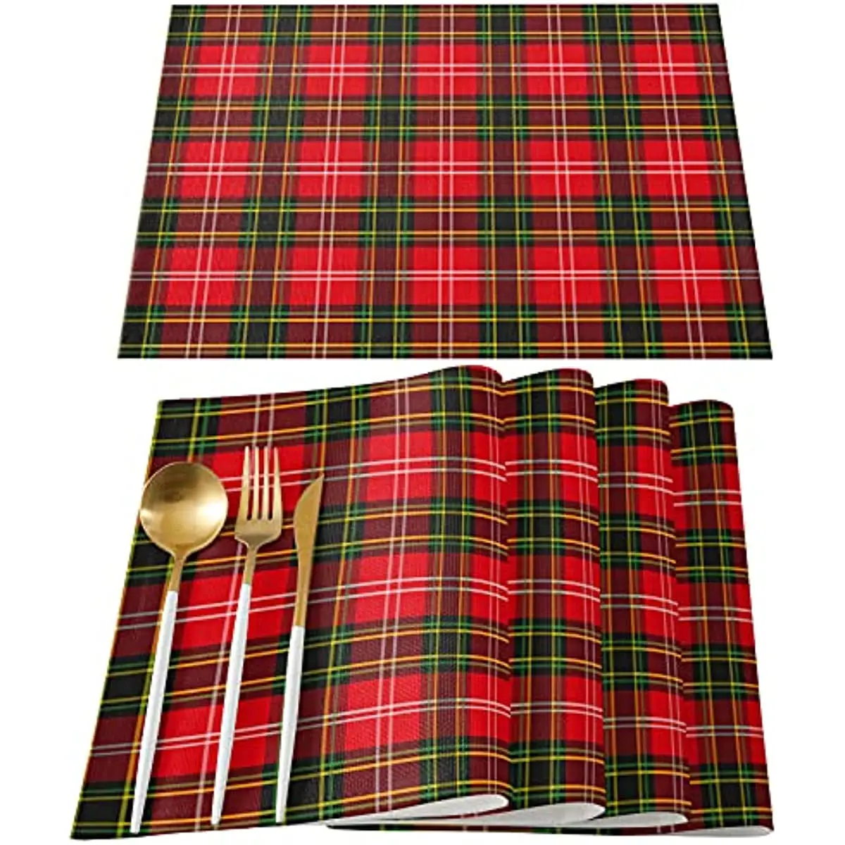 Christmas Placemats Red Green Buffalo Plaid Tablemats for Dinner Table Vintage Table Mats for Christmas Holiday
Christmas Placemats Red Green Buffalo Plaid Tablemats for Dinner Table Vintage Table Mats for Christmas Holiday