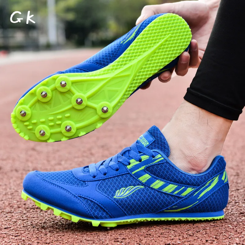 

Men Women Track Spike Distance Running Sprint Shoes Track and Field Breathable Professional Athletic Racing Sneakers