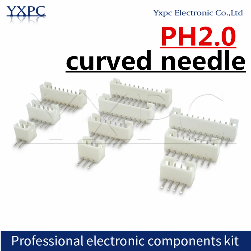 PH2.0 Wire Cable Connector curved needle for Battery Charging Cable DIY 2.0mm 2/3/4/5/6/7/8/9/10/11/12/13/14/15/16P
PH2.0 Wire Cable Connector curved needle for Battery Charging Cable DIY 2.0mm 2/3/4/5/6/7/8/9/10/11/12/13/14/15/16P