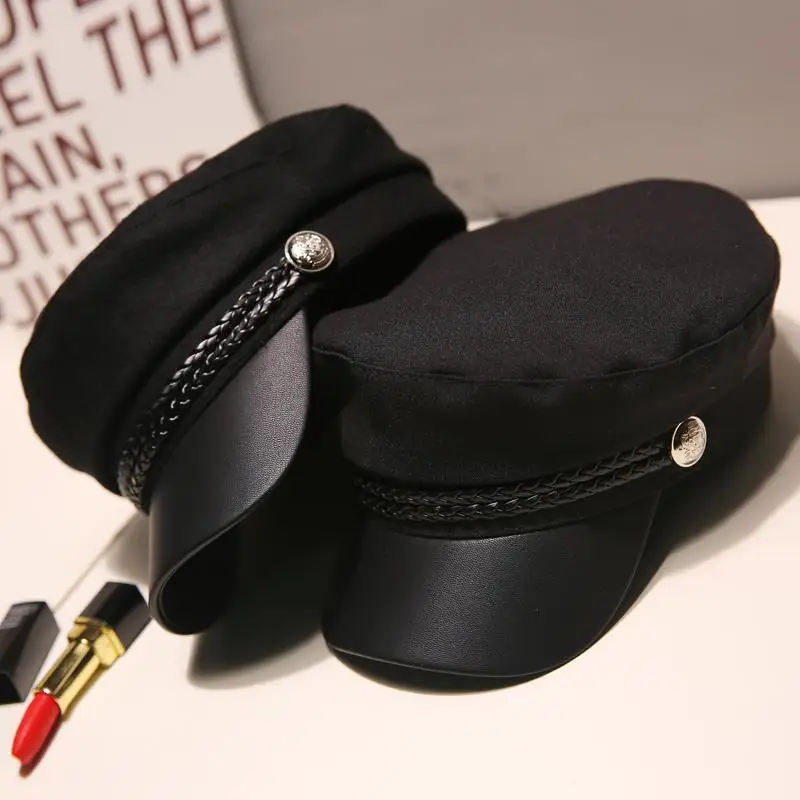 Fashion Ladies Berets Men Spring Thin Military Hat Fall Ladies Recreational Travel Mariner Hat Flat Top Octagon Hat Black A3328
Fashion Ladies Berets Men Spring Thin Military Hat Fall Ladies Recreational Travel Mariner Hat Flat Top Octagon Hat Black A3328