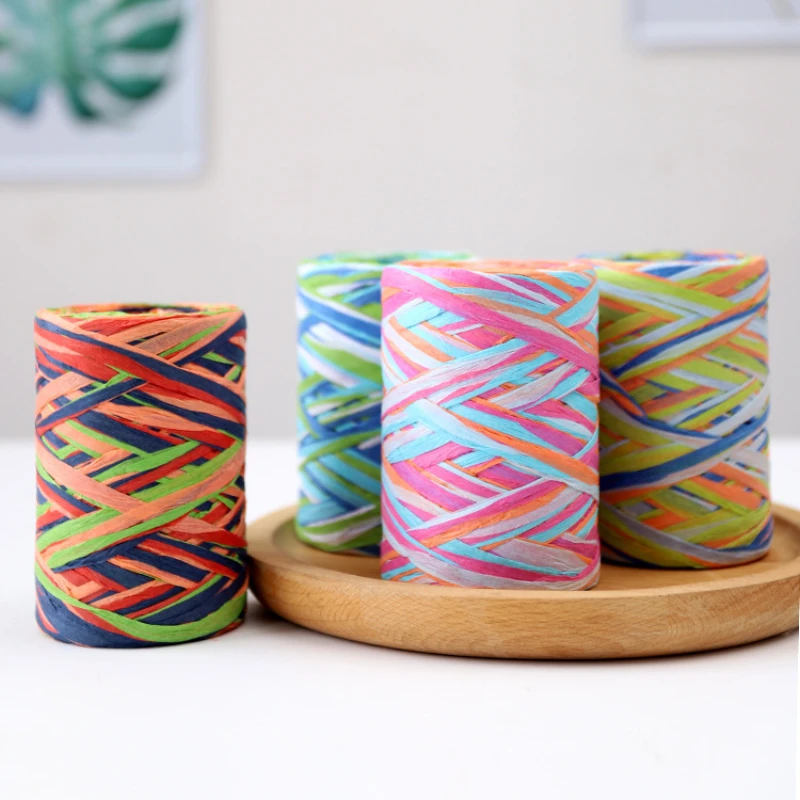 80M Multicolor Raffia Paper Rope Gift Bouquet Packing Rope Wedding Decor Ribbon Creative Handmade DIY Braided Cord Supplies 
80M Multicolor Raffia Paper Rope Gift Bouquet Packing Rope Wedding Decor Ribbon Creative Handmade DIY Braided Cord Supplies