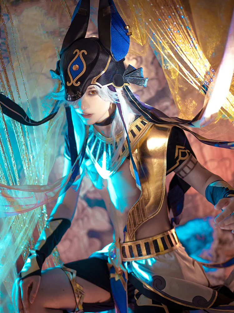 Костюм для косплея Genshin Impact Cyno, Карнавальная форма, парики, костюмы на Хэллоуин из аниме, женский парик для косплея Cyno, длинные серебряные вол...
Костюм для косплея Genshin Impact Cyno, Карнавальная форма, парики, костюмы на Хэллоуин из аниме, женский парик для косплея Cyno, длинные серебряные вол...