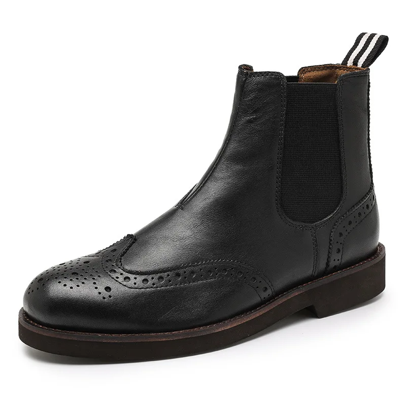 Luxury Brand Design Men Shoes Genuine Leather Chelsea Boots Bullock Fashion High Top Business Formal Men Dress Office Shoes
Luxury Brand Design Men Shoes Genuine Leather Chelsea Boots Bullock Fashion High Top Business Formal Men Dress Office Shoes