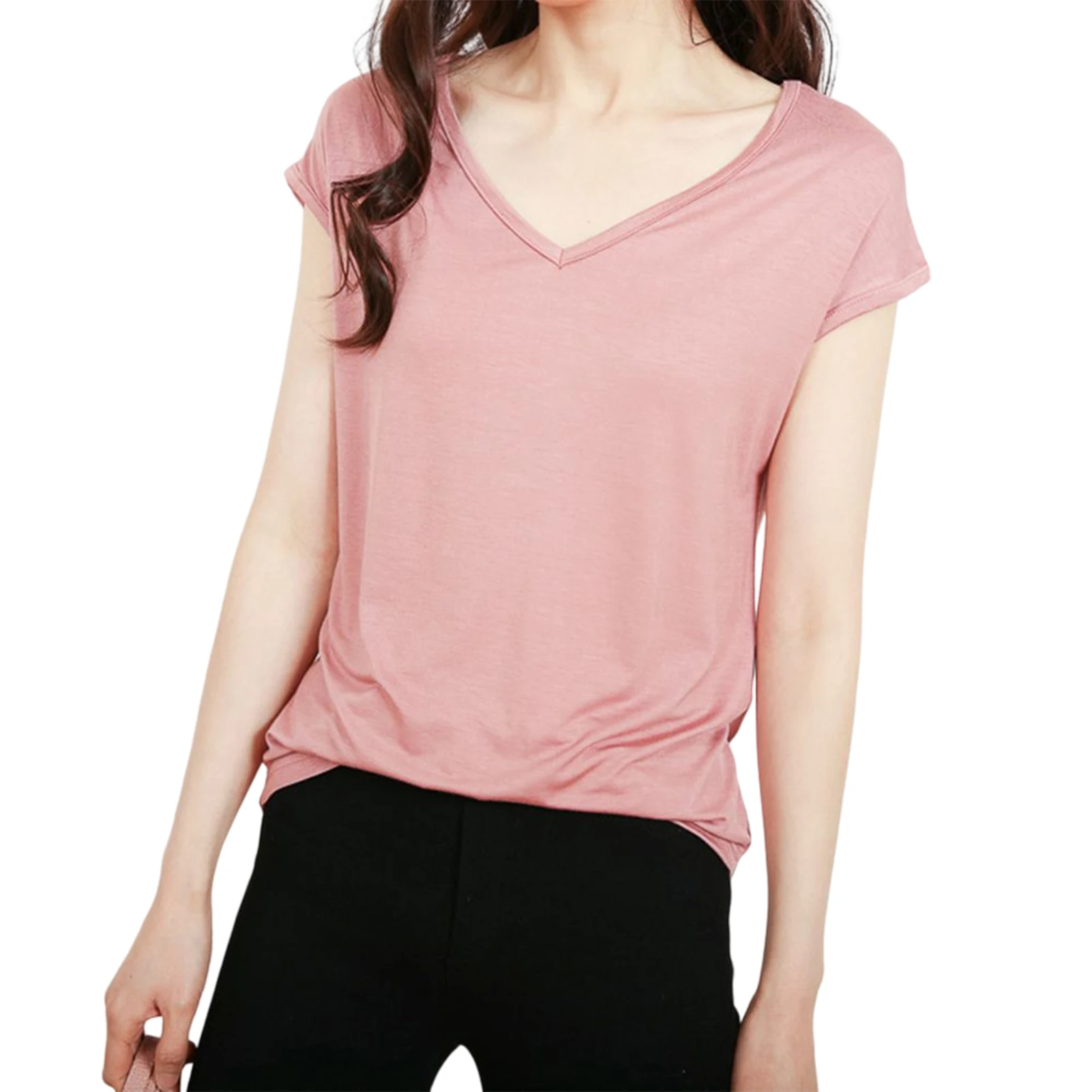 Women's Home Wear Shirt for Summer Solid Color Bottoming Tops for Leisure and Entertainment Wear FS99
Women's Home Wear Shirt for Summer Solid Color Bottoming Tops for Leisure and Entertainment Wear FS99