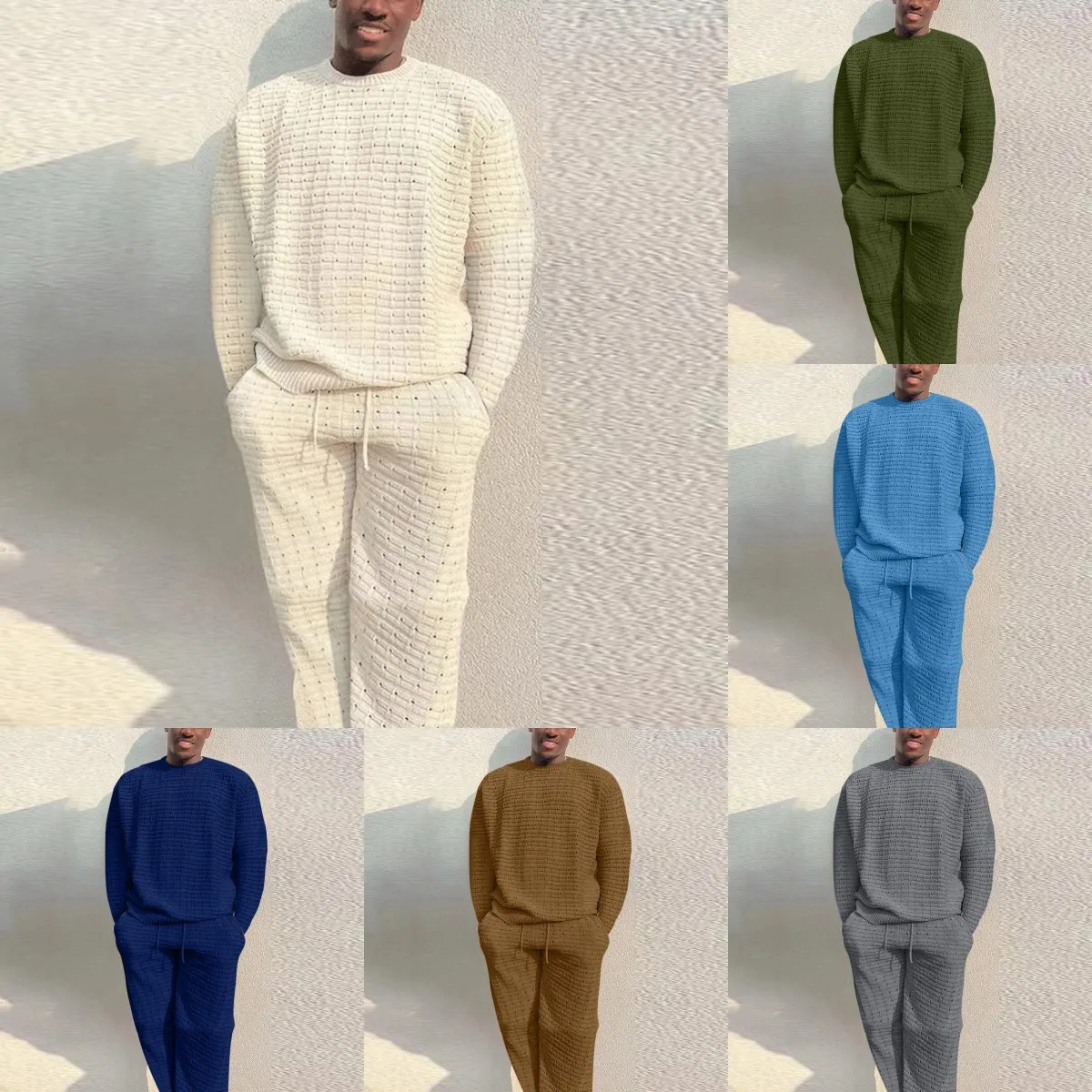 Men's Clothes Matching Suit Summer Men's Suit Men's Sports Loose Short Sleeve Shirt Shorts Long Sleeve Men's Set Solid Color
Men's Clothes Matching Suit Summer Men's Suit Men's Sports Loose Short Sleeve Shirt Shorts Long Sleeve Men's Set Solid Color