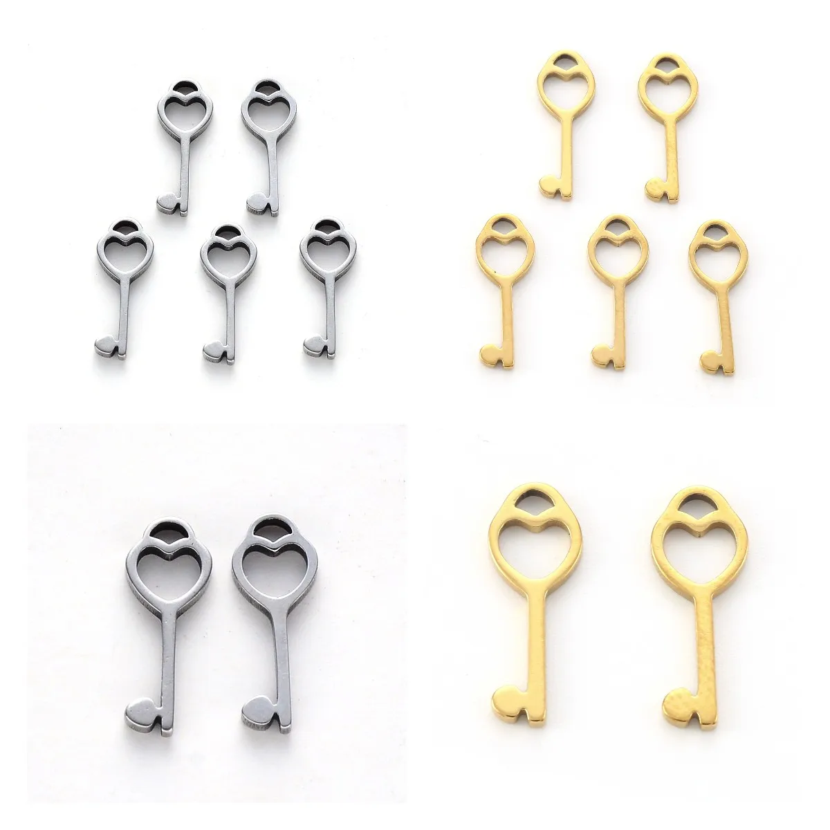 Pandahall 10Pcs Key Shape Stainless Steel Charms Laser Cut Pendants For Necklace Bracelet Earring Jewelry Making Gift
Pandahall 10Pcs Key Shape Stainless Steel Charms Laser Cut Pendants For Necklace Bracelet Earring Jewelry Making Gift