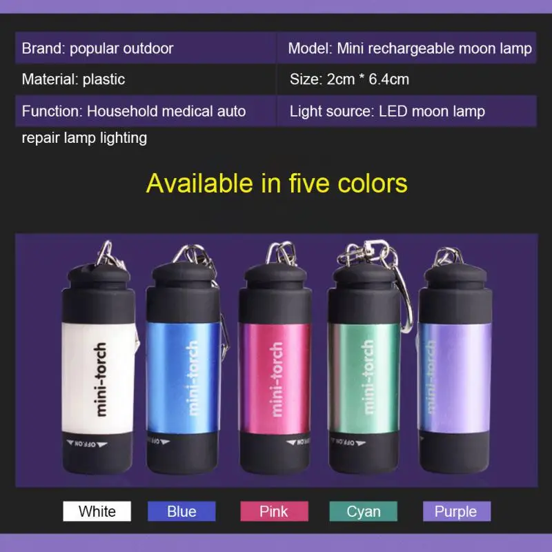 Mini Torch 0.3W USB Rechargeable LED Torch Night Flashlight Keychain Light LED Flashlight Lamp Waterproof Camping Pocket Torch
Mini Torch 0.3W USB Rechargeable LED Torch Night Flashlight Keychain Light LED Flashlight Lamp Waterproof Camping Pocket Torch