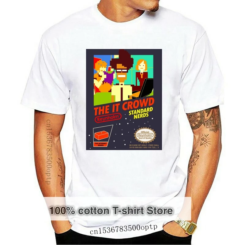 

Fashion 2018 Summer The IT Crowd Inspired T-Shirt 100% Cotton Reynholm Industries Maurice Moss O-Neck Short-Sleeve T Shirts
