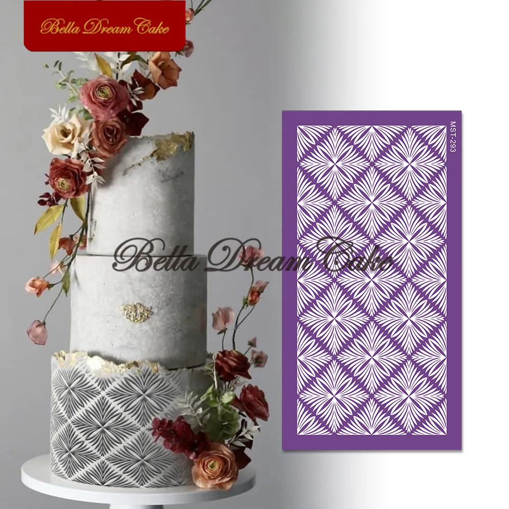 Floral Lattice Mesh Stencil DIY Royal Cream Fondant Mould Fabric Cake Border Template Cake Decorating Tools Kitchen Bakeware
Floral Lattice Mesh Stencil DIY Royal Cream Fondant Mould Fabric Cake Border Template Cake Decorating Tools Kitchen Bakeware