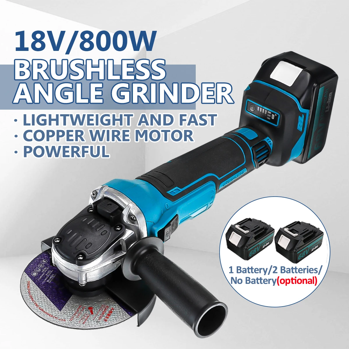 M14 125mm Brushless Cordless Impact Angle Grinder Electric Cutting Machine Polisher Saw Polishing Power Tools for Makita Battery
M14 125mm Brushless Cordless Impact Angle Grinder Electric Cutting Machine Polisher Saw Polishing Power Tools for Makita Battery