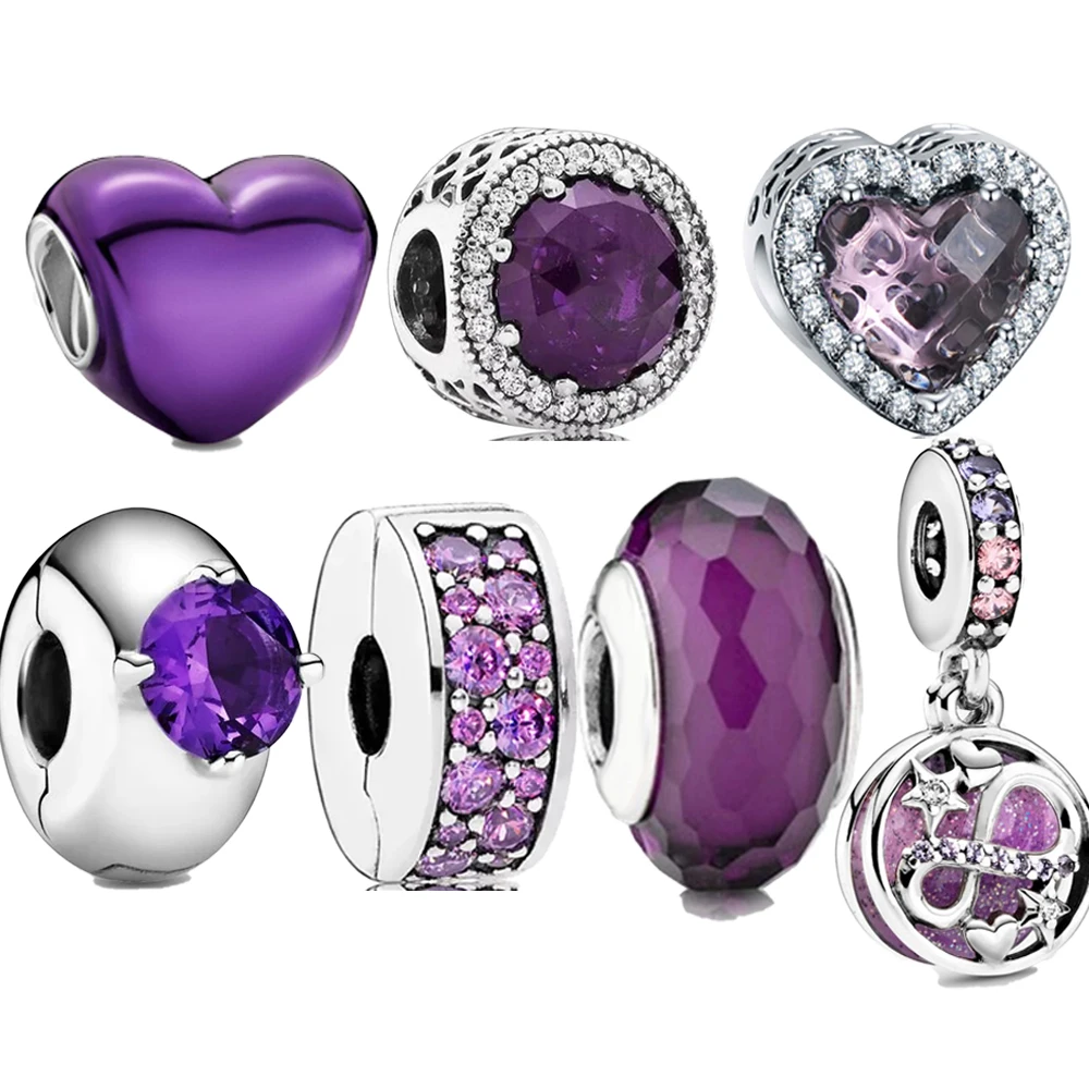 New 925 Sterling Silver Purple Enamel Fuchsia Sparkling Infinity Hearts and Stars Dangle Charm Fit Original Pandora 3mm Bracelet
New 925 Sterling Silver Purple Enamel Fuchsia Sparkling Infinity Hearts and Stars Dangle Charm Fit Original Pandora 3mm Bracelet