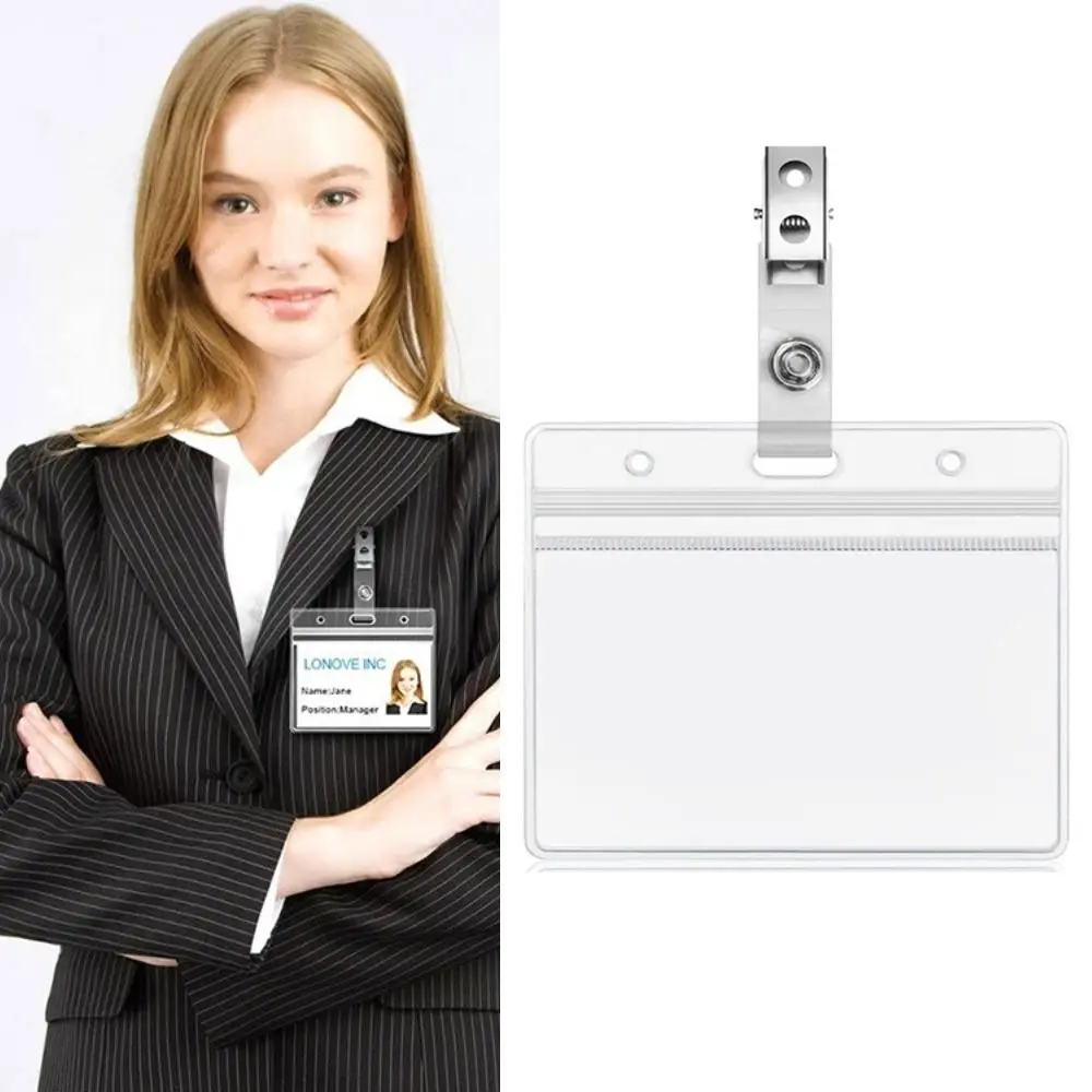 PVC Work Card Holders Waterproof Transparent Multi-use Business Card Holder ID Card Sleeve Women Men
PVC Work Card Holders Waterproof Transparent Multi-use Business Card Holder ID Card Sleeve Women Men