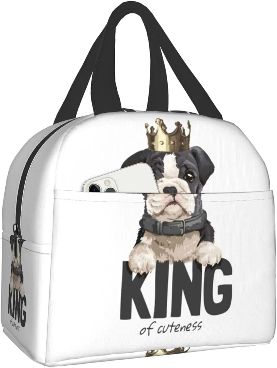 Lunch Bag Dog French Bulldog King Insulated Lunch Box Cooler Tote for Adults Work Office School Picnic Beach Reusable Lunchbox
Lunch Bag Dog French Bulldog King Insulated Lunch Box Cooler Tote for Adults Work Office School Picnic Beach Reusable Lunchbox