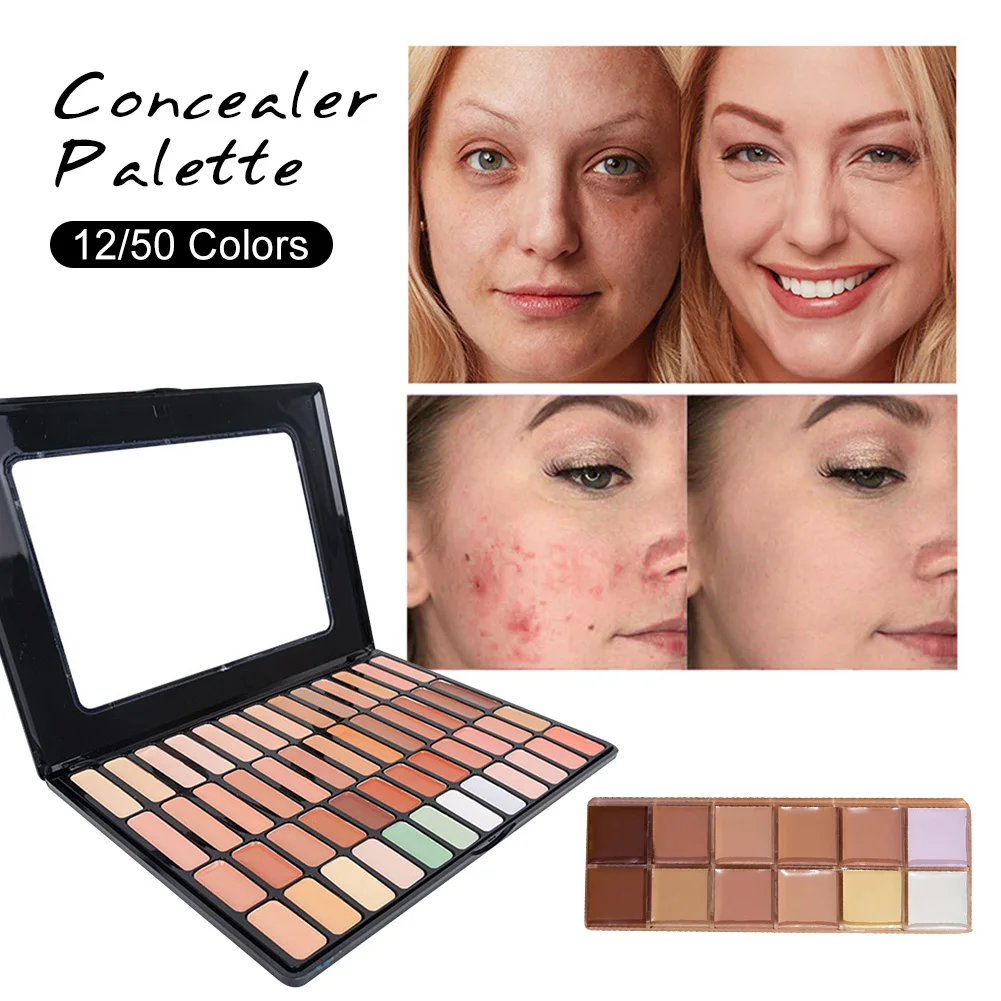 Concealer Palette 12/50 Colors Face Concealer Foundation Cream Cover Dark Spots Acne Full Coverage Makeup Cream Primer
Concealer Palette 12/50 Colors Face Concealer Foundation Cream Cover Dark Spots Acne Full Coverage Makeup Cream Primer
