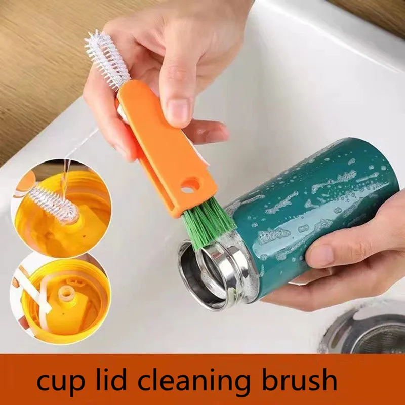 3-in-1 Carrot Cup Lid Cleaning Brush Kitchen Tools for Utensil Bottle Mouth Cover Gap Corner Kitchen Accessories White
3-in-1 Carrot Cup Lid Cleaning Brush Kitchen Tools for Utensil Bottle Mouth Cover Gap Corner Kitchen Accessories White