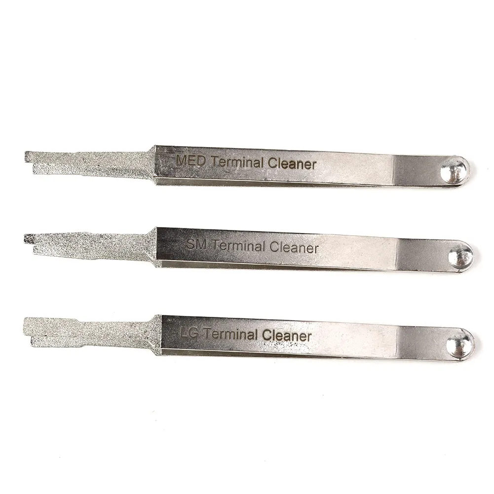 3pcs Electric Terminal Cleaner Kit Spade Pin Connector Tweezer Cleaning Tool For Cleaning Small Spade Pin Electrical Connectors
3pcs Electric Terminal Cleaner Kit Spade Pin Connector Tweezer Cleaning Tool For Cleaning Small Spade Pin Electrical Connectors