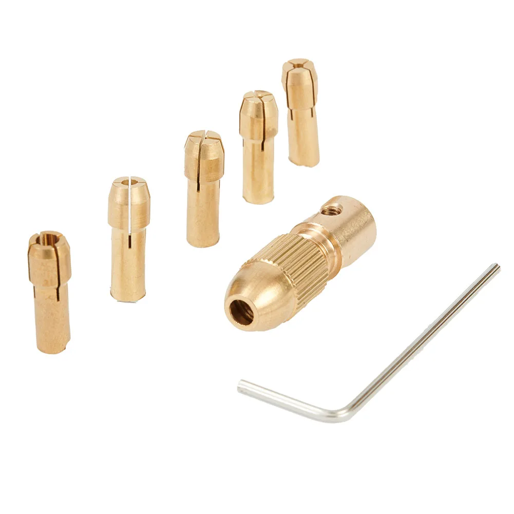 0.5-3mm Drill Chuck Set 7pcs Drill Chuck Set Copper Gold for ABS board aluminium sheet paperboard drilling durable hot
0.5-3mm Drill Chuck Set 7pcs Drill Chuck Set Copper Gold for ABS board aluminium sheet paperboard drilling durable hot