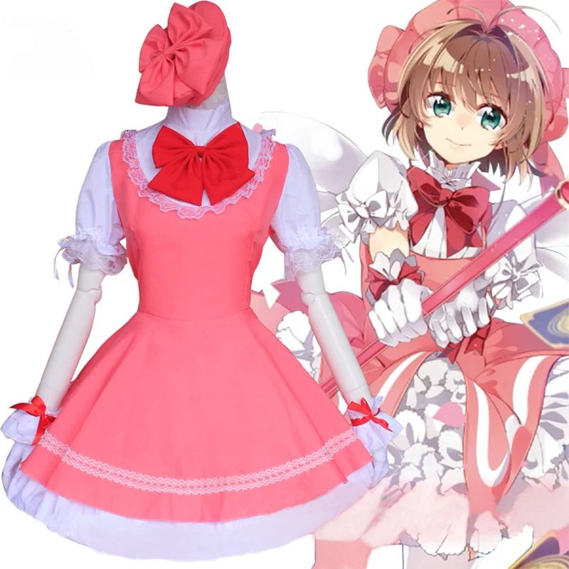 Girls Pink Card Captor Sakura Kinomoto Sakura Princess Dress Cosplay Costume Lolita Dress Costumes For Kids Party
Girls Pink Card Captor Sakura Kinomoto Sakura Princess Dress Cosplay Costume Lolita Dress Costumes For Kids Party