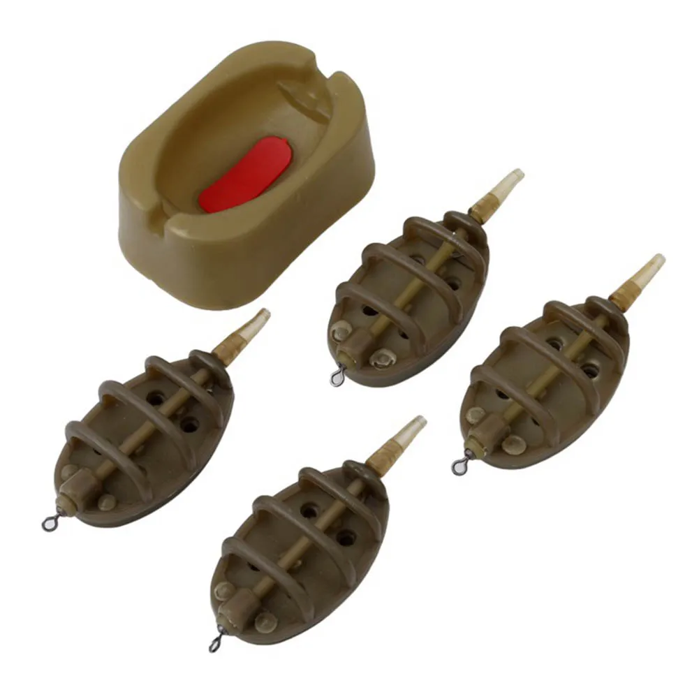 Inline Method Feeder Mould Bait Thrower Bait Plumb Set Carp Fishing Bait Holder Tool Sinker Bait Thrower 4pcs Feeders Set
Inline Method Feeder Mould Bait Thrower Bait Plumb Set Carp Fishing Bait Holder Tool Sinker Bait Thrower 4pcs Feeders Set