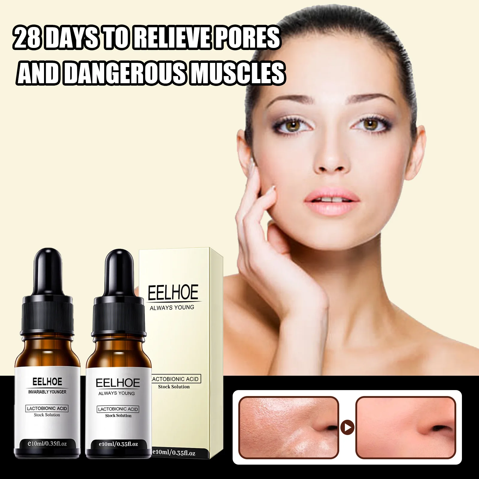 Facial Anti-Wrinkle Essence Moisturizing Brightening Skin Tone Lightening Fine Lines Anti-Aging Firming Facial Care Liquid
Facial Anti-Wrinkle Essence Moisturizing Brightening Skin Tone Lightening Fine Lines Anti-Aging Firming Facial Care Liquid