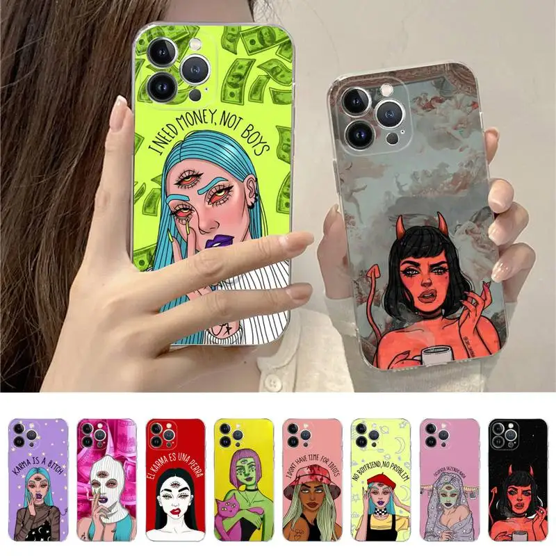 Aesthetic Devil Woman Bad girl Painted Phone Case for iPhone 11 12 13 mini pro XS MAX 8 7 6 6S Plus X 5S SE 2020 XR case
Aesthetic Devil Woman Bad girl Painted Phone Case for iPhone 11 12 13 mini pro XS MAX 8 7 6 6S Plus X 5S SE 2020 XR case