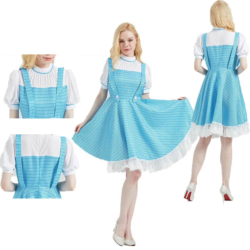 Костюм Dorothy для косплея средневековых женщин и девушек, платье горничной для ролевых игр, наряды, фантазия, Хэллоуин, карнавал, искусственный костюм для маскировки
Костюм Dorothy для косплея средневековых женщин и девушек, платье горничной для ролевых игр, наряды, фантазия, Хэллоуин, карнавал, искусственный костюм для маскировки