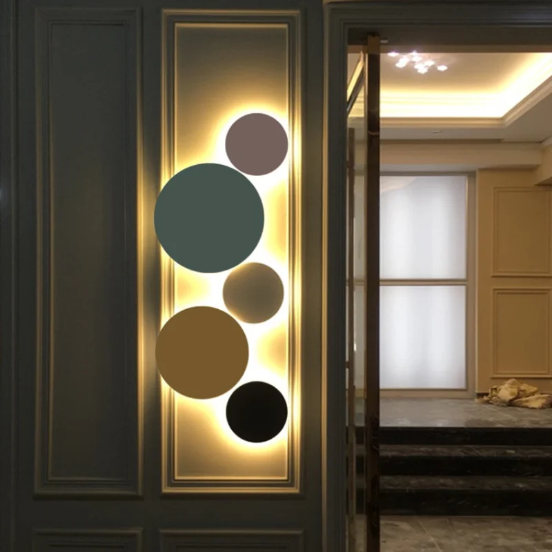 Nordic Round Wall Lamp Sconce Aisle Corridor Staircase Lighting Fixture Bedroom Living Room Bedside Study Bathroom Wall Light
Nordic Round Wall Lamp Sconce Aisle Corridor Staircase Lighting Fixture Bedroom Living Room Bedside Study Bathroom Wall Light
