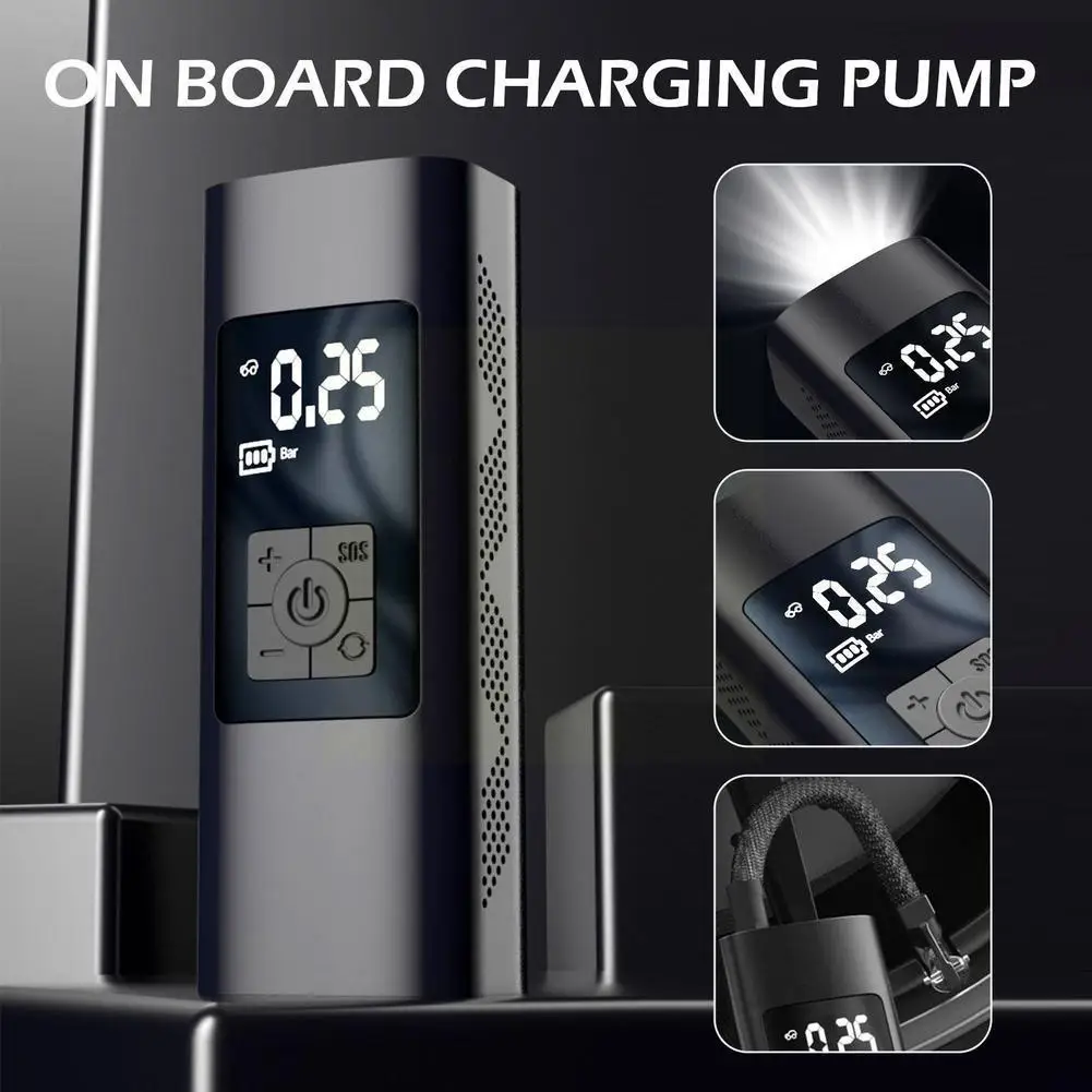 Car Mounted Inflation Pump Tire Electric Handheld Pump Inflator Display Pump Electric Intelligent Portable Auto Digital Wir H5D1
Car Mounted Inflation Pump Tire Electric Handheld Pump Inflator Display Pump Electric Intelligent Portable Auto Digital Wir H5D1