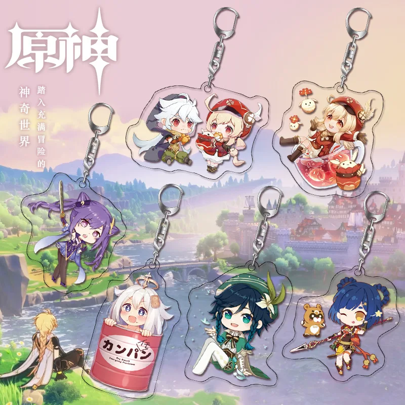Anime Genshin Impact Klee Keqing Razor Paimon Barbatos Xiangling Cosplay Double-Sided Transparent Acrylic Keychain Pendant Gifts
Anime Genshin Impact Klee Keqing Razor Paimon Barbatos Xiangling Cosplay Double-Sided Transparent Acrylic Keychain Pendant Gifts