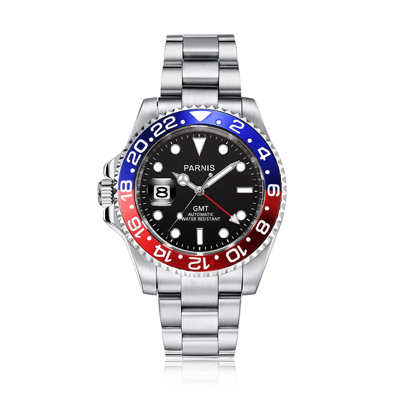 New Arrival Parnis 40mm Blue Red Bezel Mechanical Automatic Men's Watch Calendar Sapphire Glass Sports Watches montre homme 2022
New Arrival Parnis 40mm Blue Red Bezel Mechanical Automatic Men's Watch Calendar Sapphire Glass Sports Watches montre homme 2022